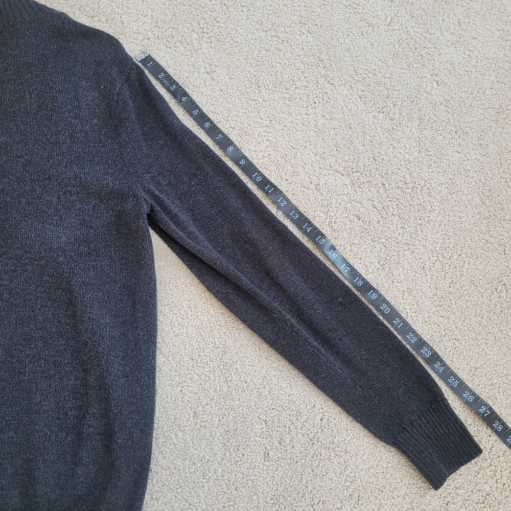 American Eagle Quarter Zip Pullover Sweater Athletic Fit Casual L‎ 100% Cotton - Picture 6 of 8